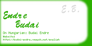 endre budai business card